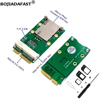 Mini PCIE до mPCIe Слот Безжичен Адаптер Модул Слот За SIM Карта За WWAN LTE 3G, 4G GSM GPS Модем