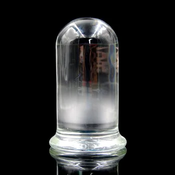 Цилиндричен прозрачно стъкло супер голям анален вибратор с диаметър 60 мм, огромна голяма анален накрайник, вагина, анус, удължител, анален накрайник, секс-играчки